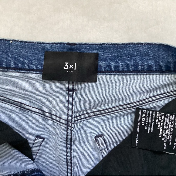 3x1 NYC High Rise Long Jean Shorts, Size 25 - Picture 2 of 6